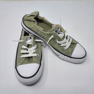 Converse Classic Chuck Taylor's Low Top Army Green Lace Up Size 6